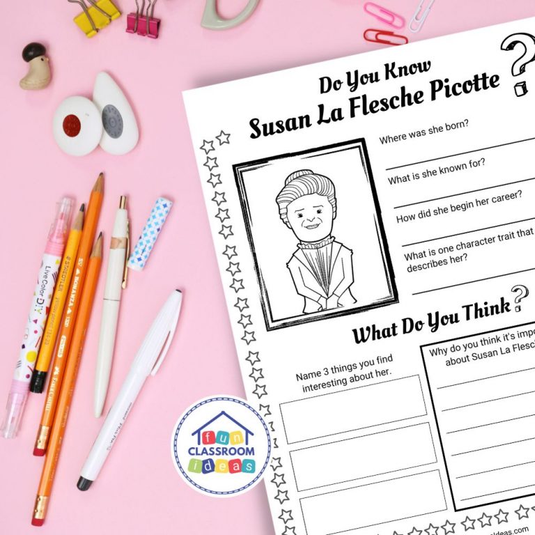 Free Susan La Flesche Picotte Worksheet - Level-Up Your Worksheets