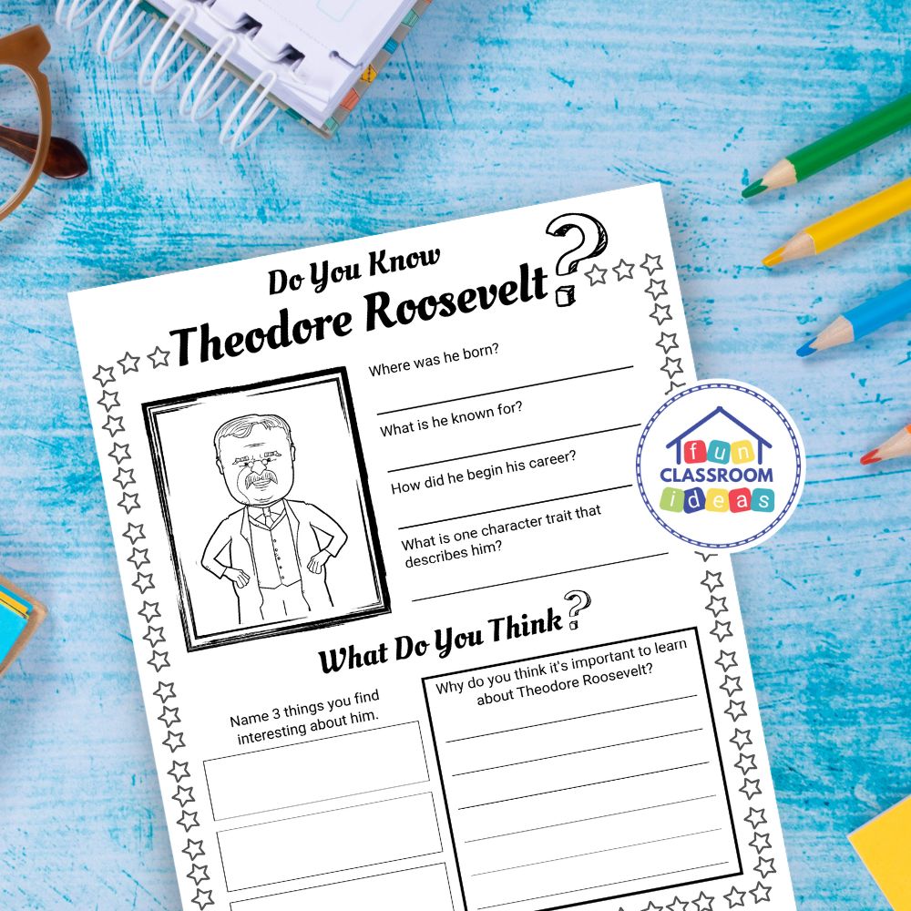 Theodore Roosevelt worksheets free