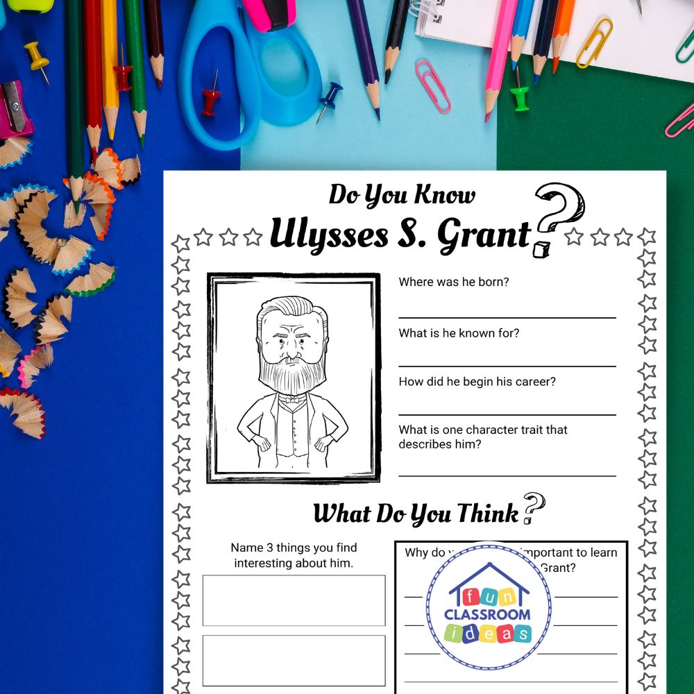 Ulysses S. Grant free worksheet