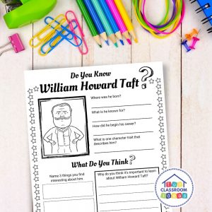 Free William Howard Taft Worksheet - Level-Up Your Worksheets