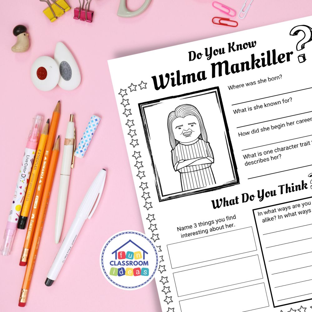 Wilma Mankiller worksheets lesson