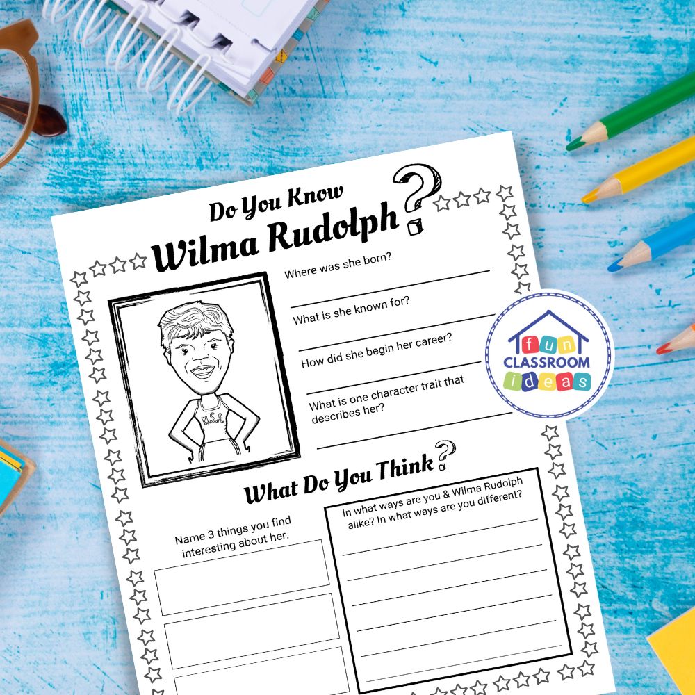 Wilma Rudolph worksheets free