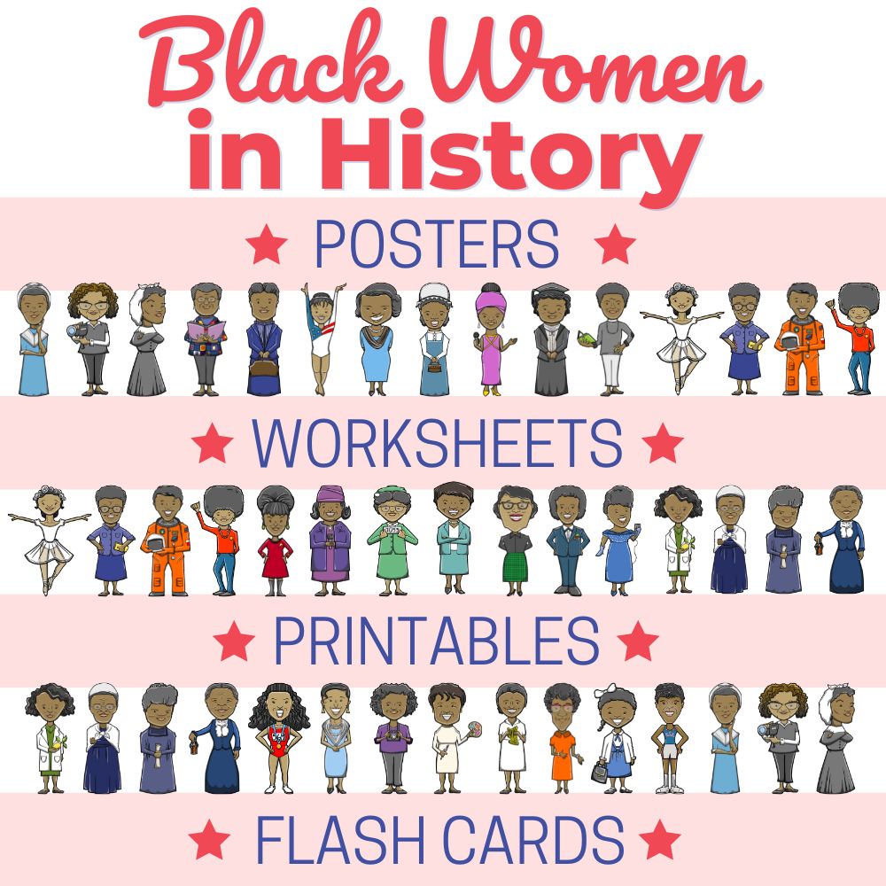 black women in history worksheets square