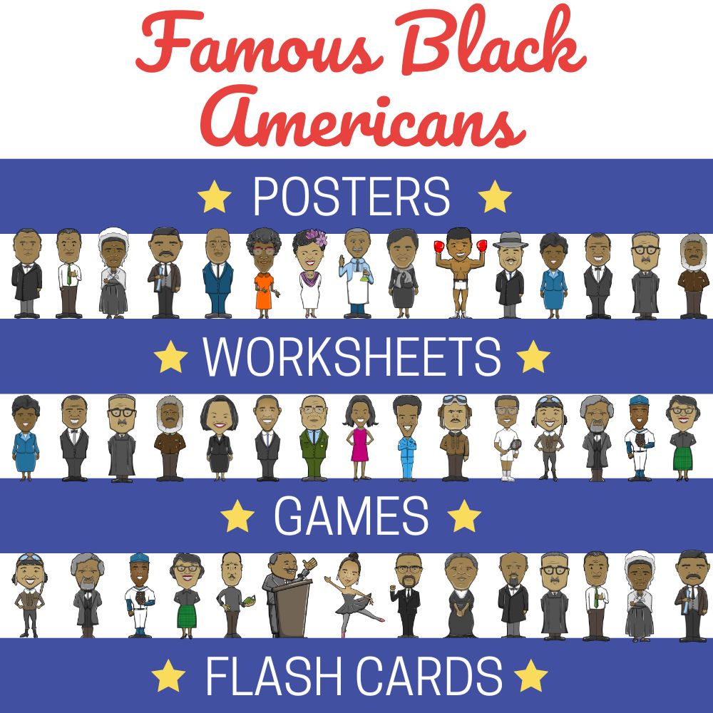 famous black american icons worksheets