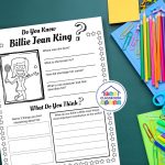 free Billie Jean King worksheets pdf
