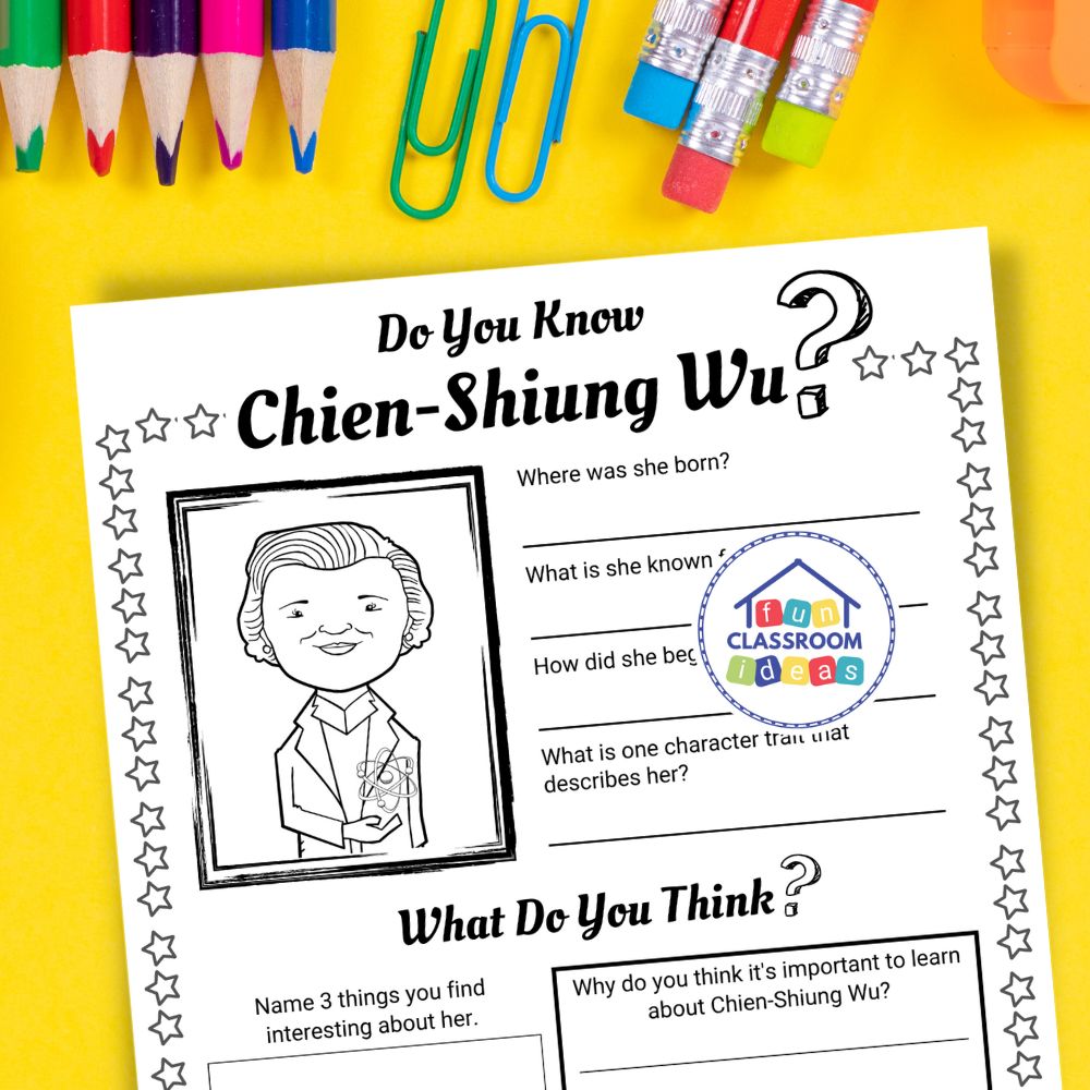 free Chien-Shiung Wu worksheet