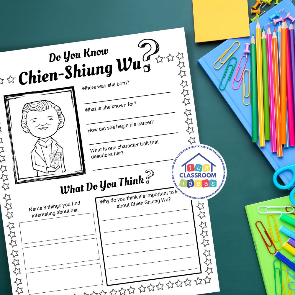 free Chien-Shiung Wu worksheets pdf
