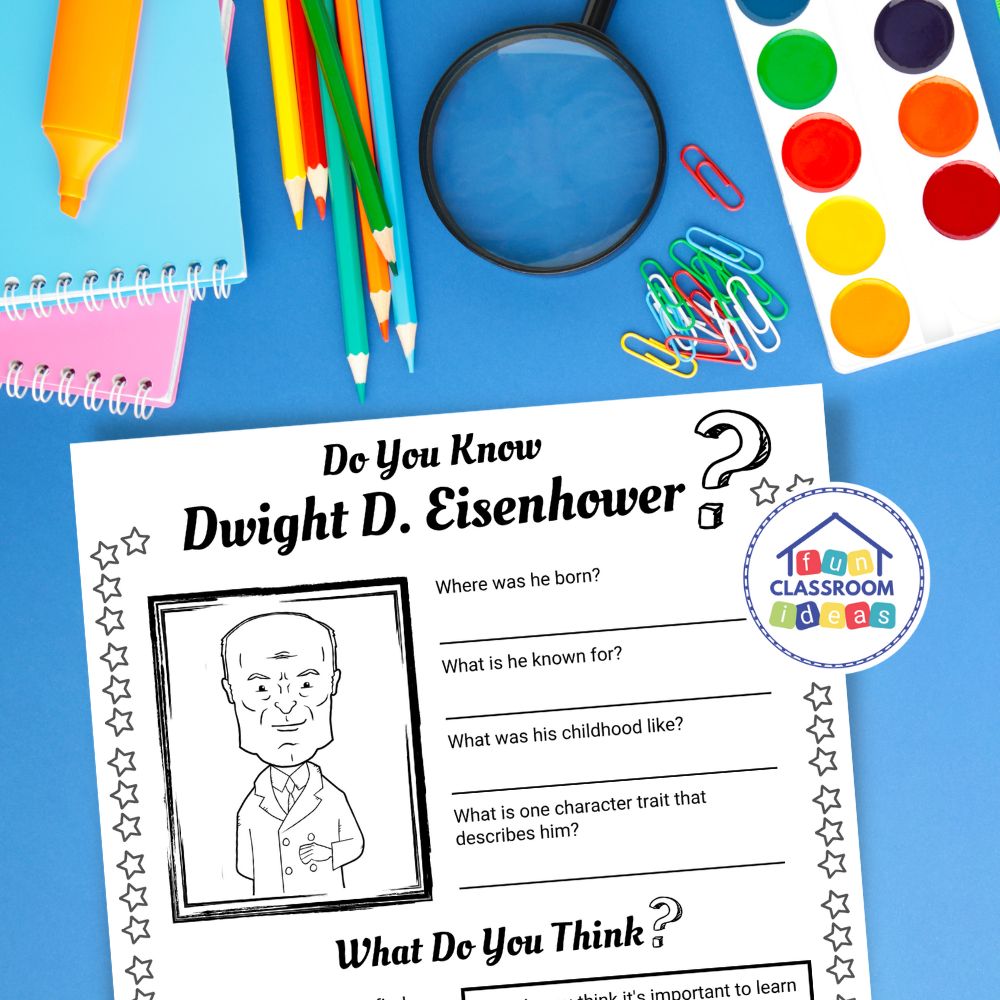 free Dwight D. Eisenhower worksheet