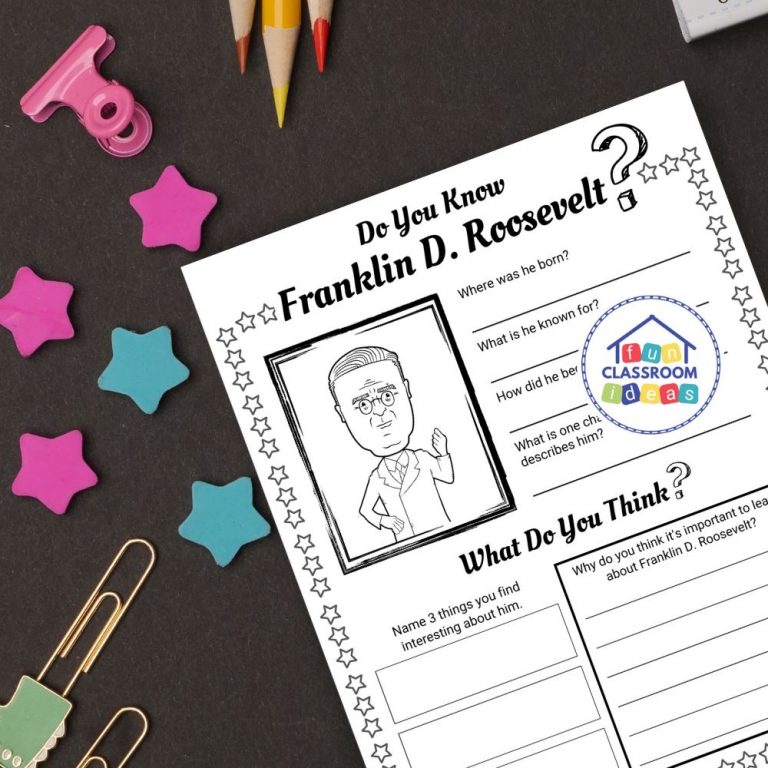Free Franklin D. Roosevelt Worksheet - Level-Up Your Worksheets