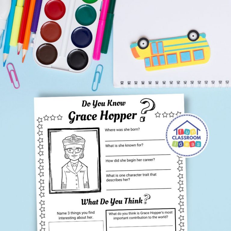 Free Grace Hopper Worksheet - Level-Up Your Worksheets
