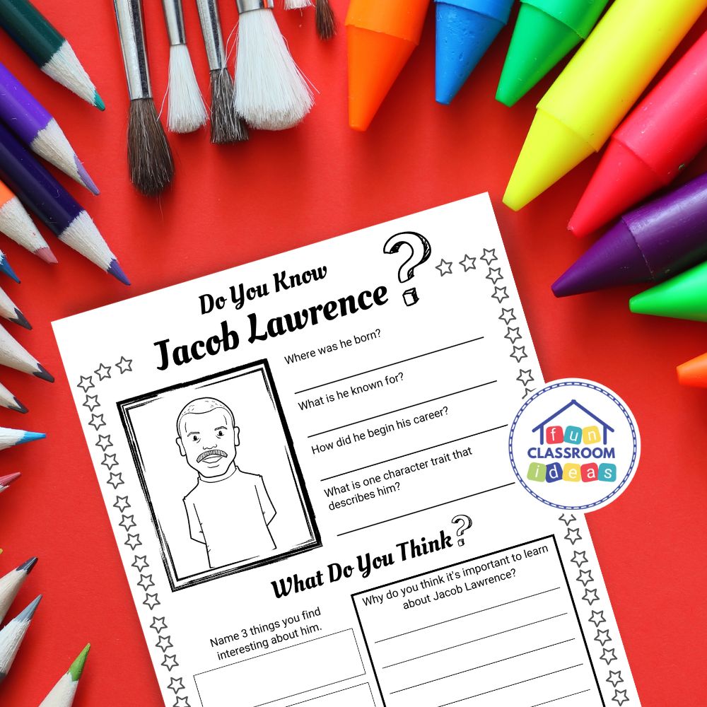 free Jacob Lawrence worksheet