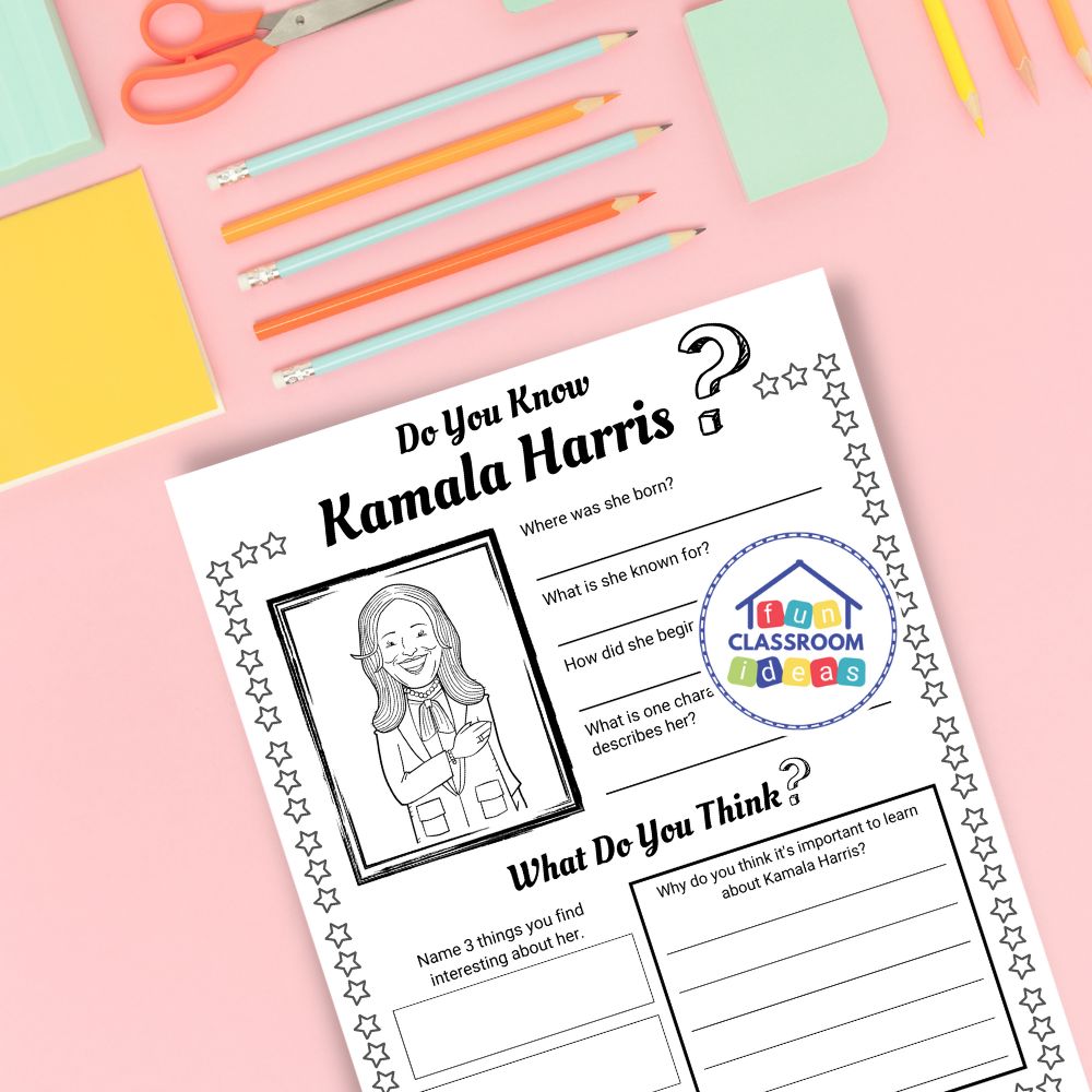 free Kamala Harris worksheet