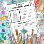 free Leonardo Da Vinci worksheet