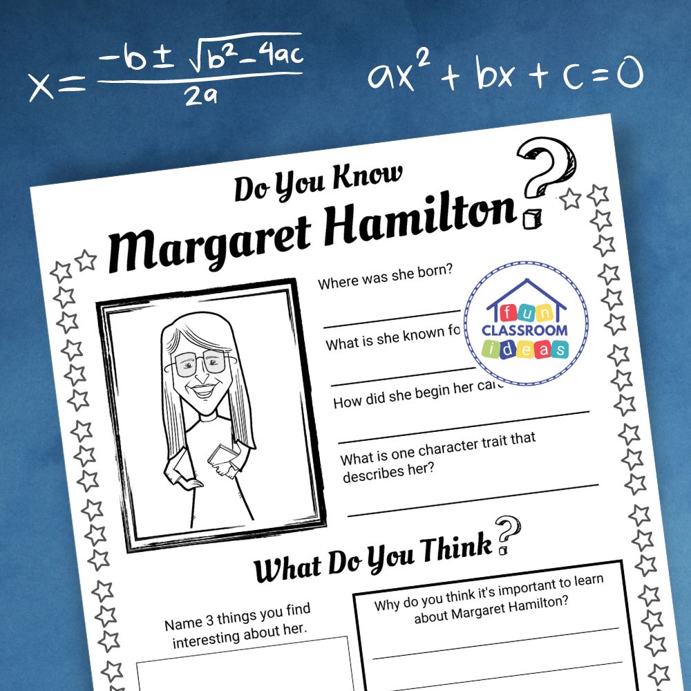 free Margaret Hamilton worksheet