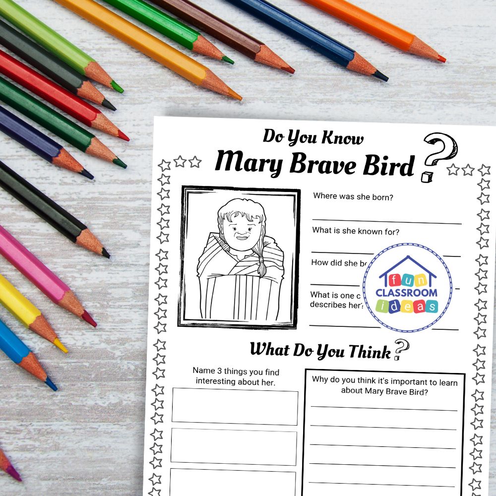 free Mary Brave Bird handout