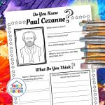 free Paul Cezanne worksheet