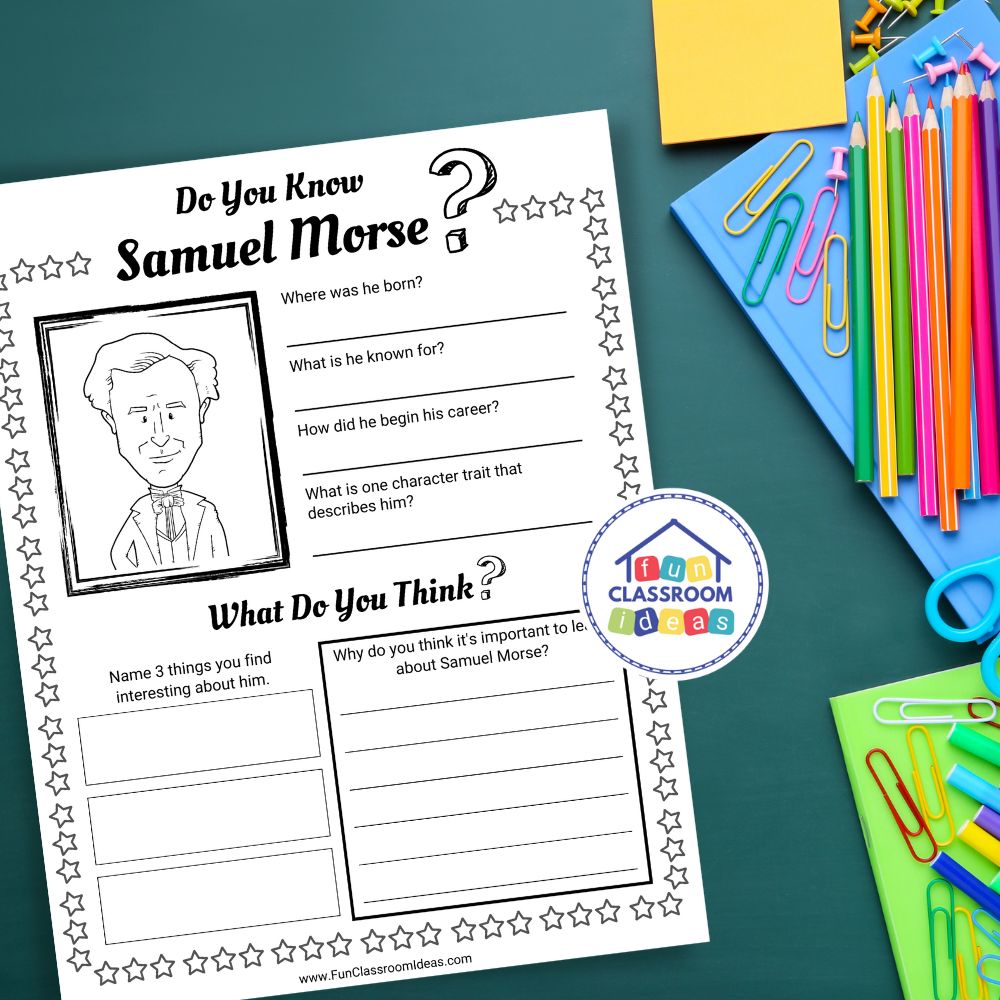 free Samuel Morse worksheets pdf