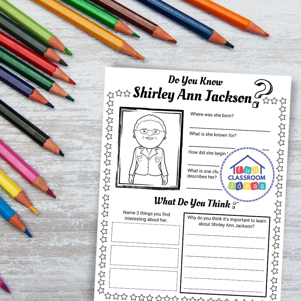 free Shirley Ann Jackson handout