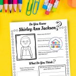 free Shirley Ann Jackson worksheet