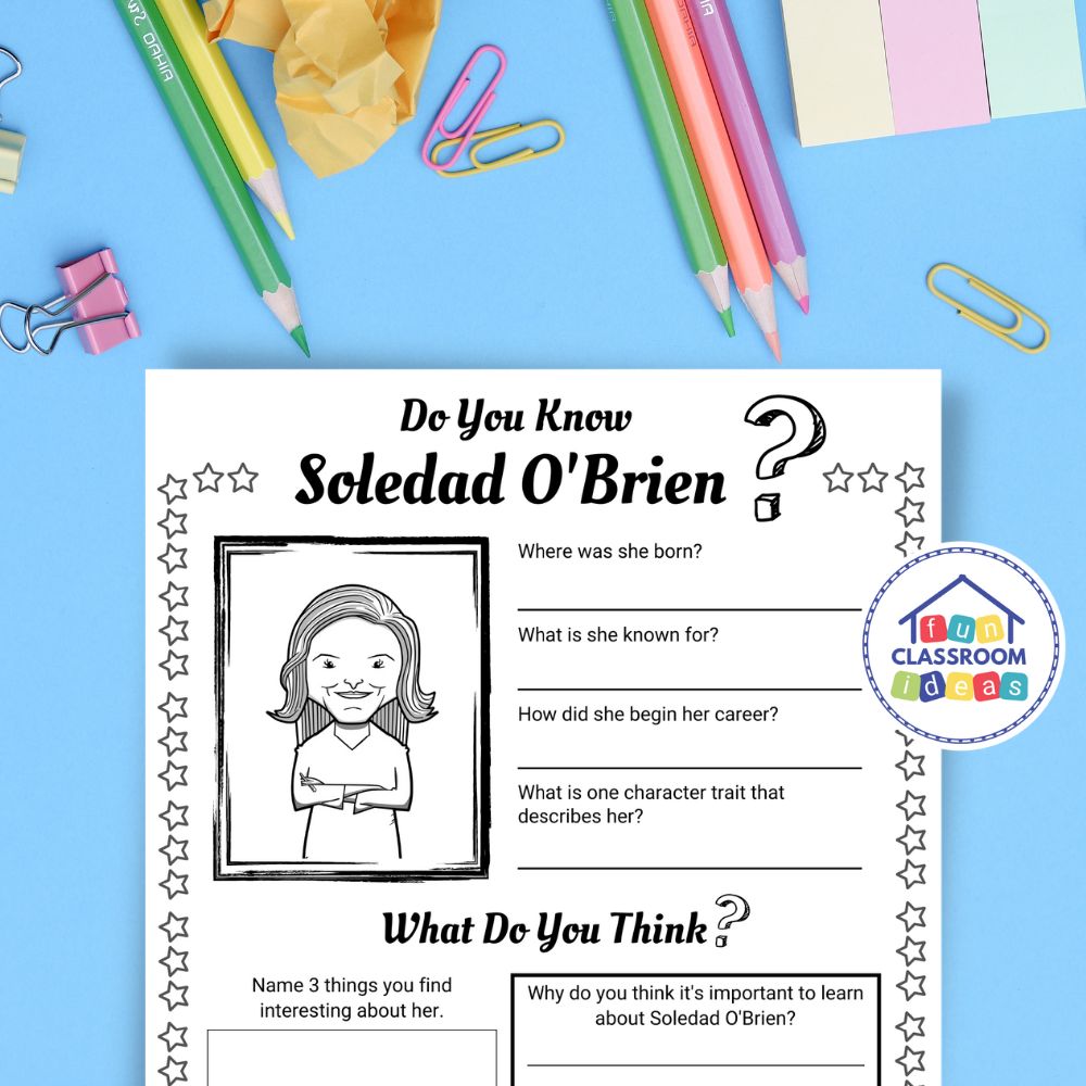 free Soledad O_Brien worksheet
