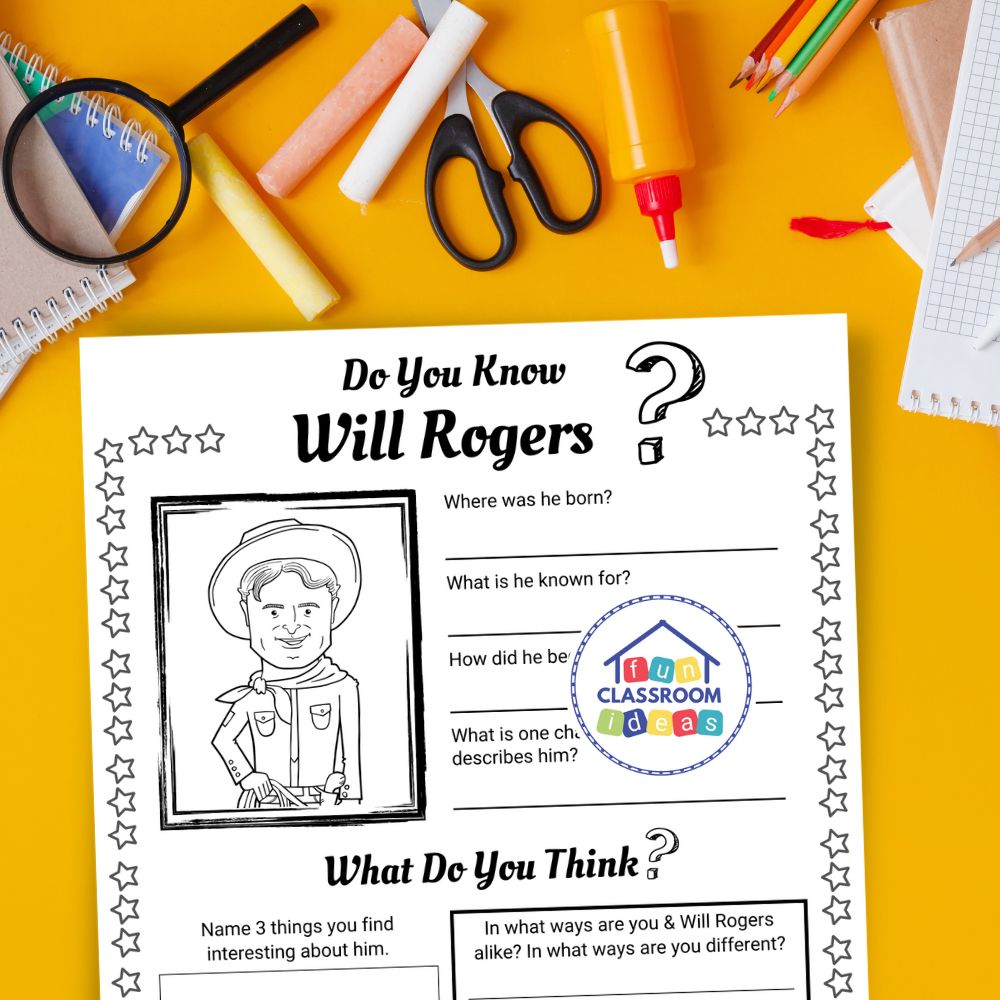 Free Will Rogers Worksheet