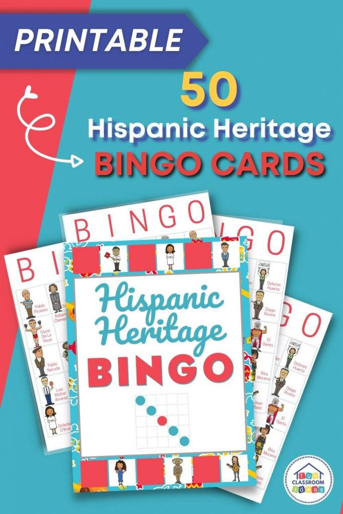 printable hispanic heritage bingo